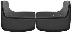 Ford F-450 Super Duty Mud Guards - Rear - Husky Liners - Custom-Molded Dually, FormFit Design, Husky Shield, Paintable Matte Finish, No-Drill - `11-`12 Ford F-450 Super Duty Mud Guards - Rear - Husky Liners - Custom-Molded Dually, FormFit Design, Husky Shield, Paintable Matte Finish, No-Drill - `11-`12